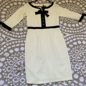 Black & White Vintage Style Dress